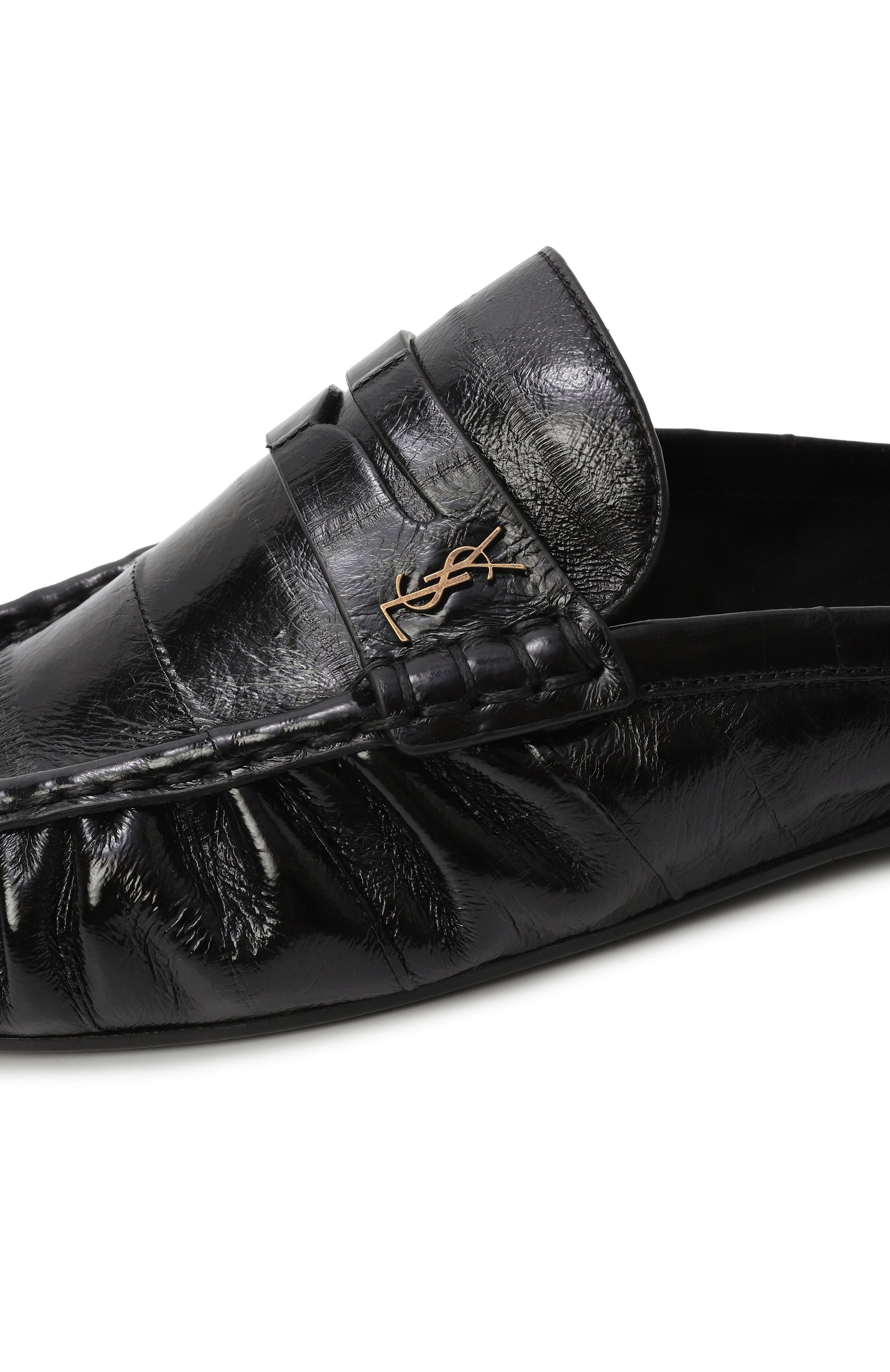 Кожаные сабо SAINT LAURENT, арт. 818928/0WXAF, фото 7