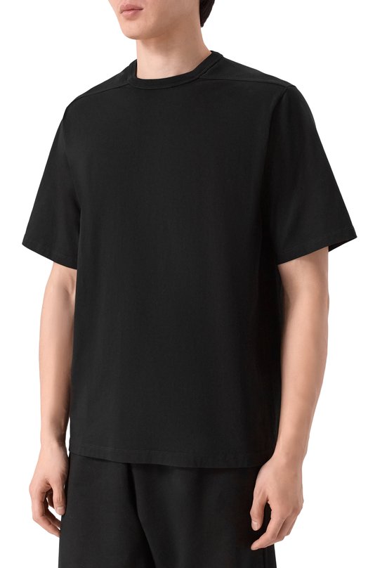 Хлопковая футболка Rick Owens RU01F2232/JA Чёрный  RU01F2232/JA Фото 3