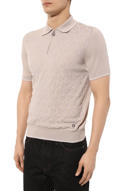 Поло из шелка и хлопка STEFANO RICCI, арт. K818068P31/F24173, фото 3