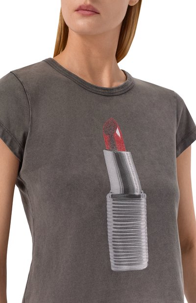 Хлопковая футболка ALEXANDER WANG, арт. 1CC2261295, фото 5