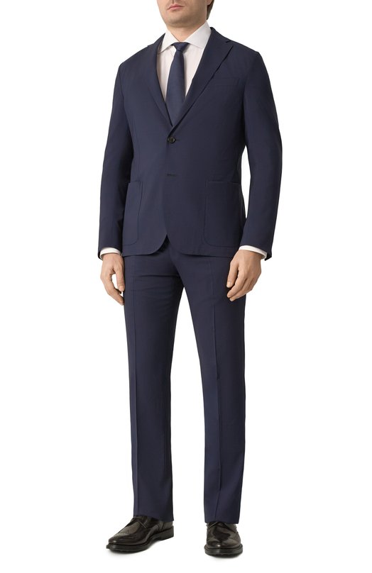 Шерстяной костюм Corneliani 25X007-2518425_SET Синий 25X007-2518425_SET
