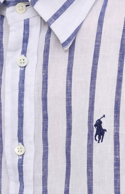 Льняная рубашка POLO RALPH LAUREN светло-голубого цвета по цене 15750 руб., арт. 211780668, фото 5 Льняная рубашка POLO RALPH LAUREN, арт. 211780668, фото 5