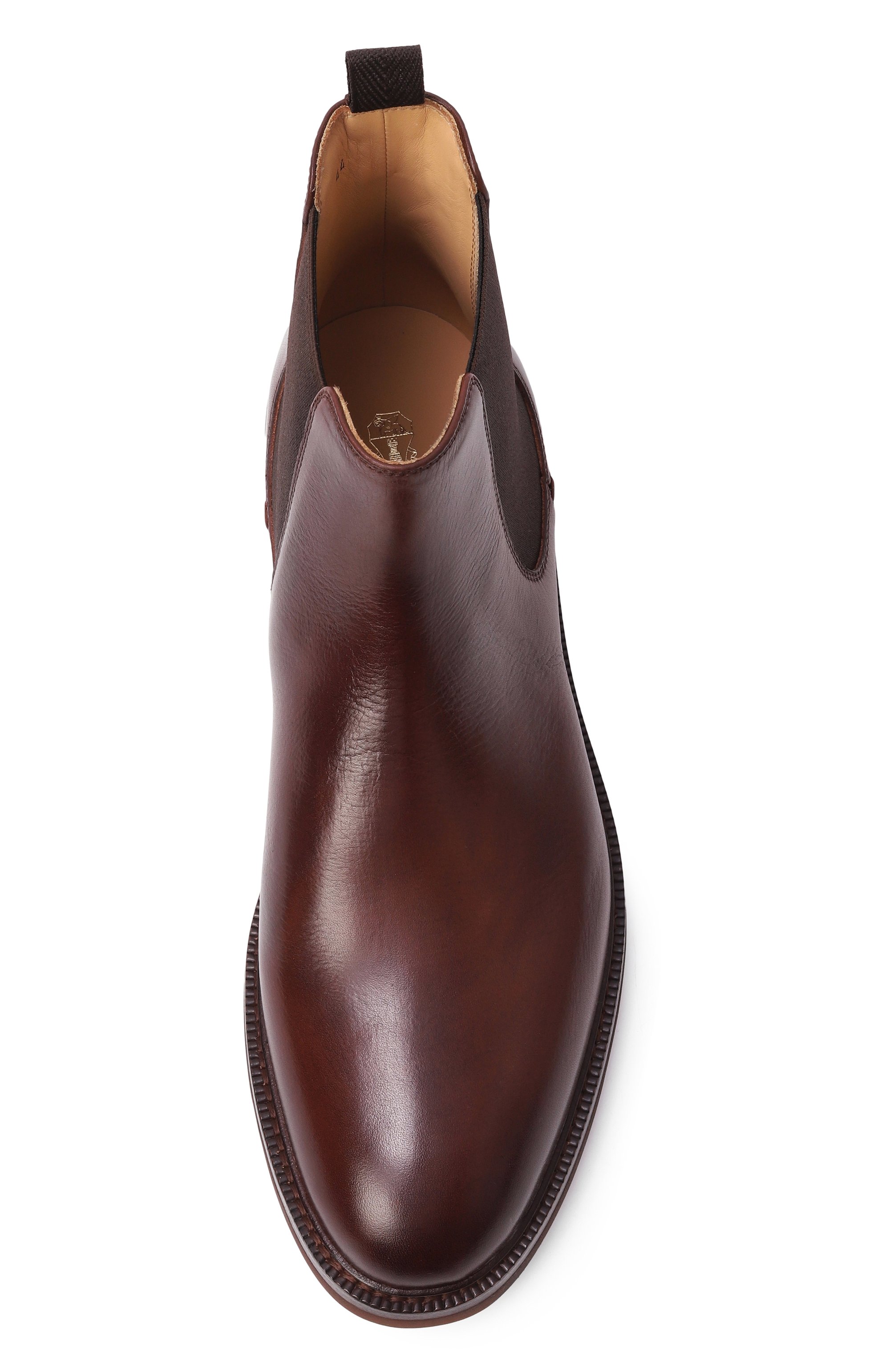 Кожаные челси BRUNELLO CUCINELLI коричневого цвета по цене 151000 руб., арт. MZUEBXE818, фото 6 Кожаные челси BRUNELLO CUCINELLI, арт. MZUEBXE818, фото 6