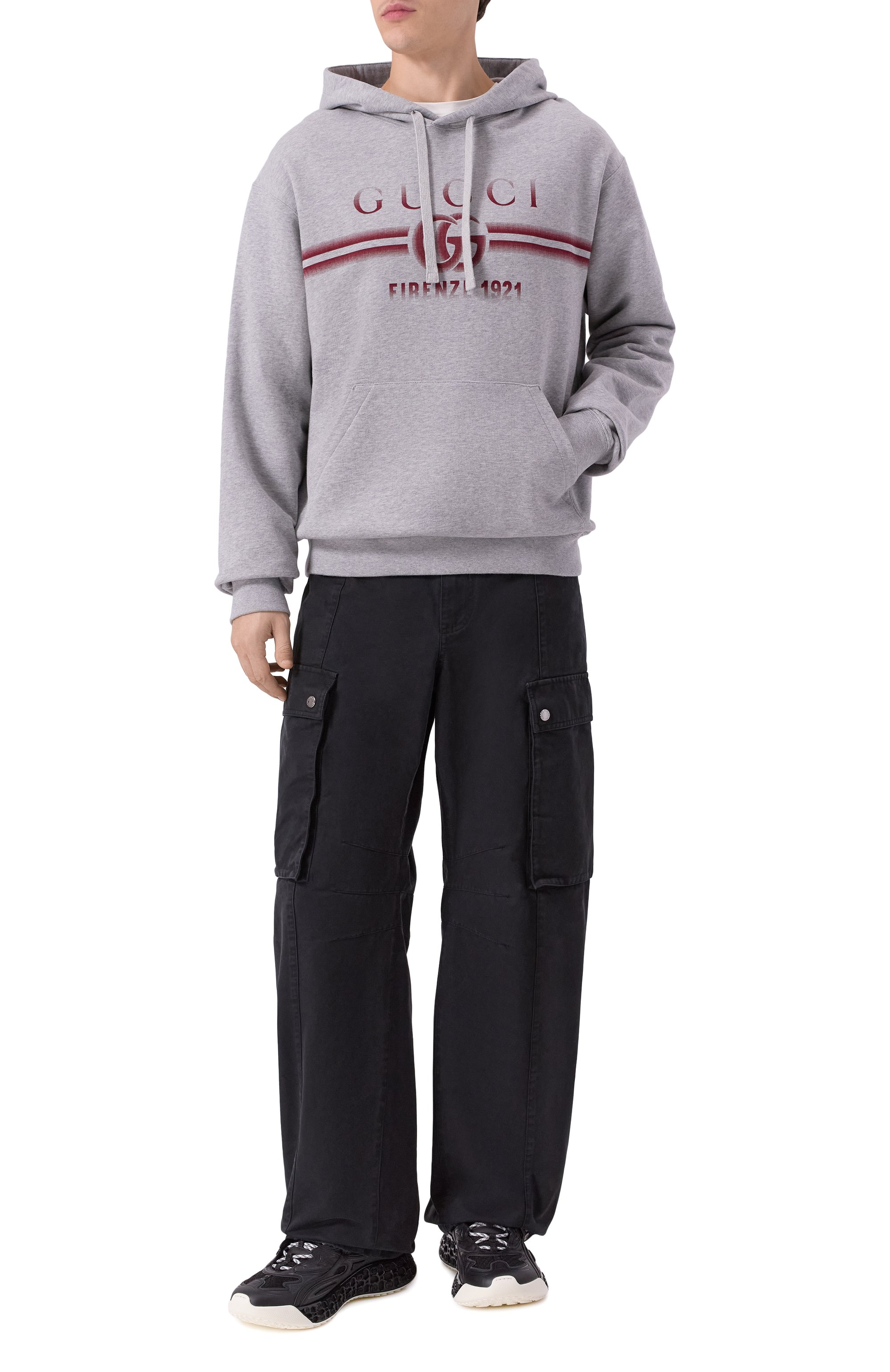 Хлопковое худи GUCCI, арт. 788771/XJGKP, фото 2