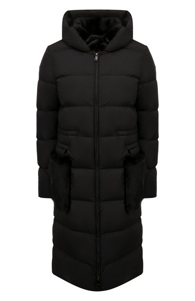 Женский пуховик с отделкой из меха норки MANZONI24, арт. 24M1309-NY0V/