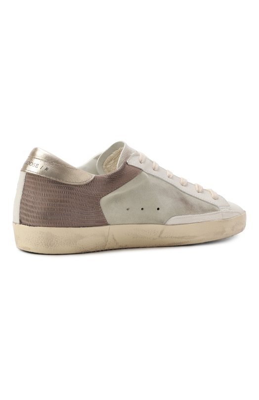 Кожаные кеды Super-Star Golden Goose Deluxe Brand GWF00103.F006828 Белый  GWF00103.F006828 Фото 5