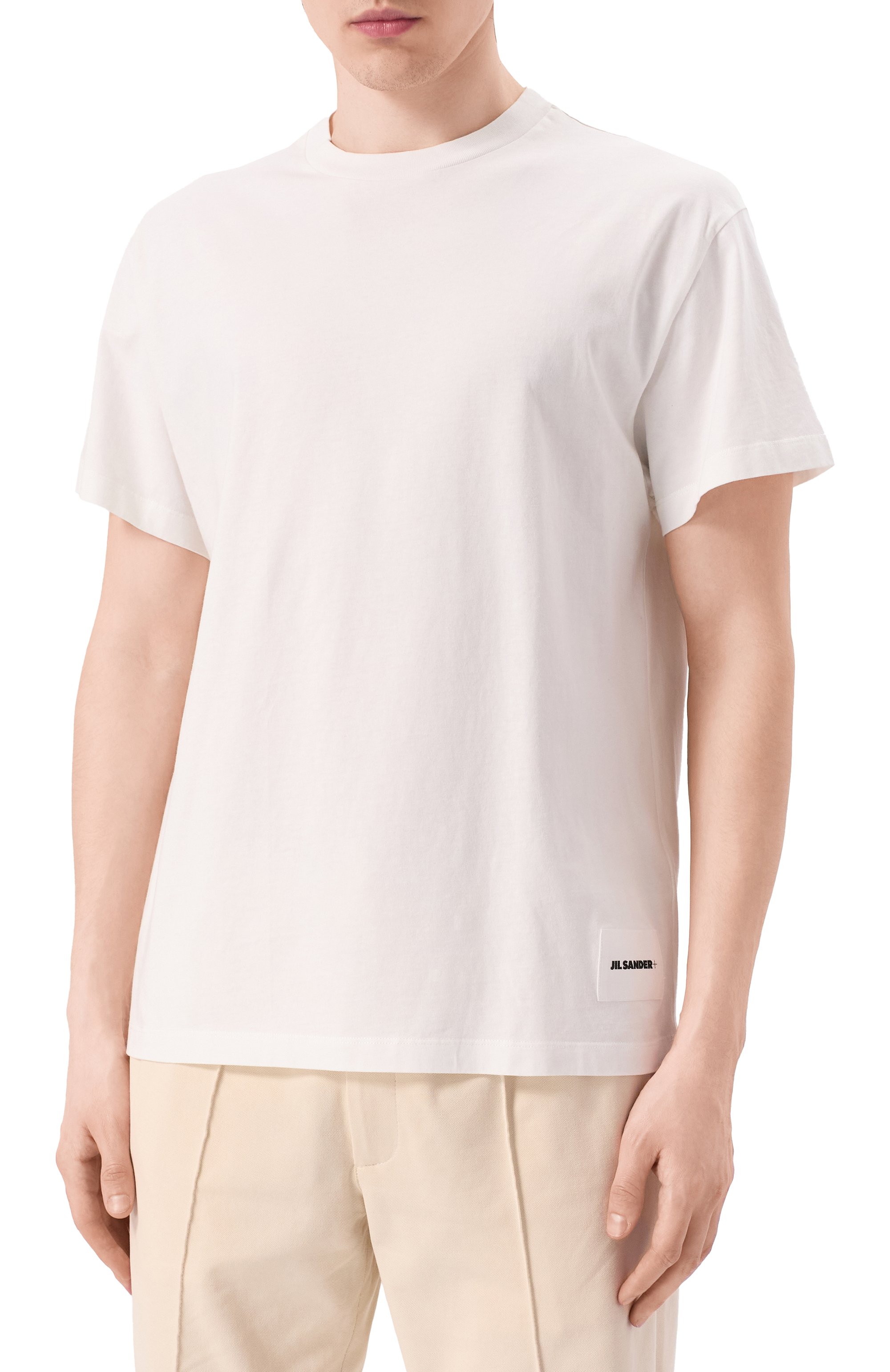 Комплект из трех футболок JIL SANDER белого цвета по цене 46850 руб., арт. J47GC0001-J45048, фото 3 Комплект из трех футболок JIL SANDER, арт. J47GC0001-J45048, фото 3