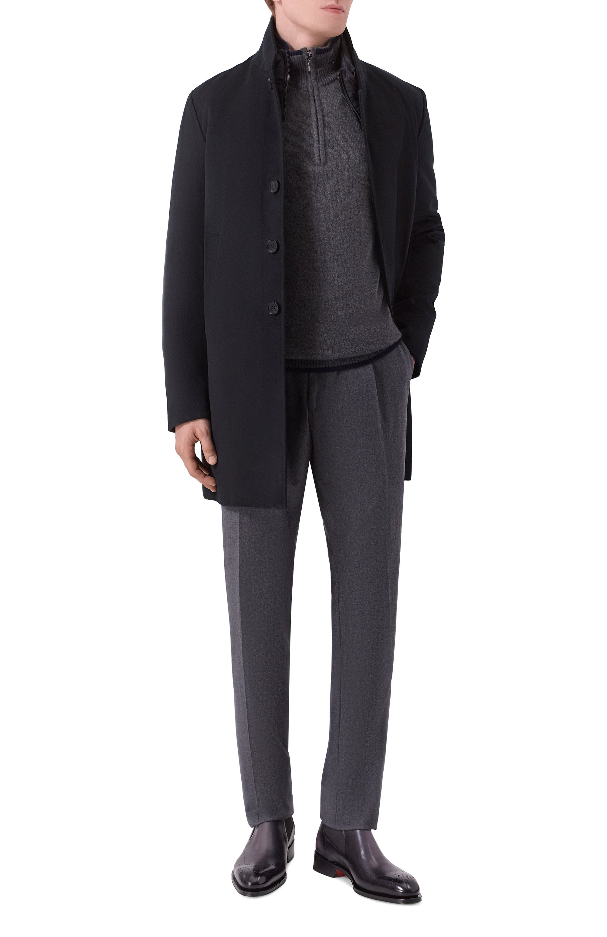 Кожаные челси carter SANTONI, арт. MCCG19108MC8HFUL, фото 2