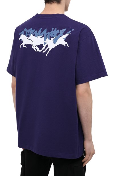 Хлопковая футболка OFF-WHITE, арт. 0MAA038R21JER006, фото 4