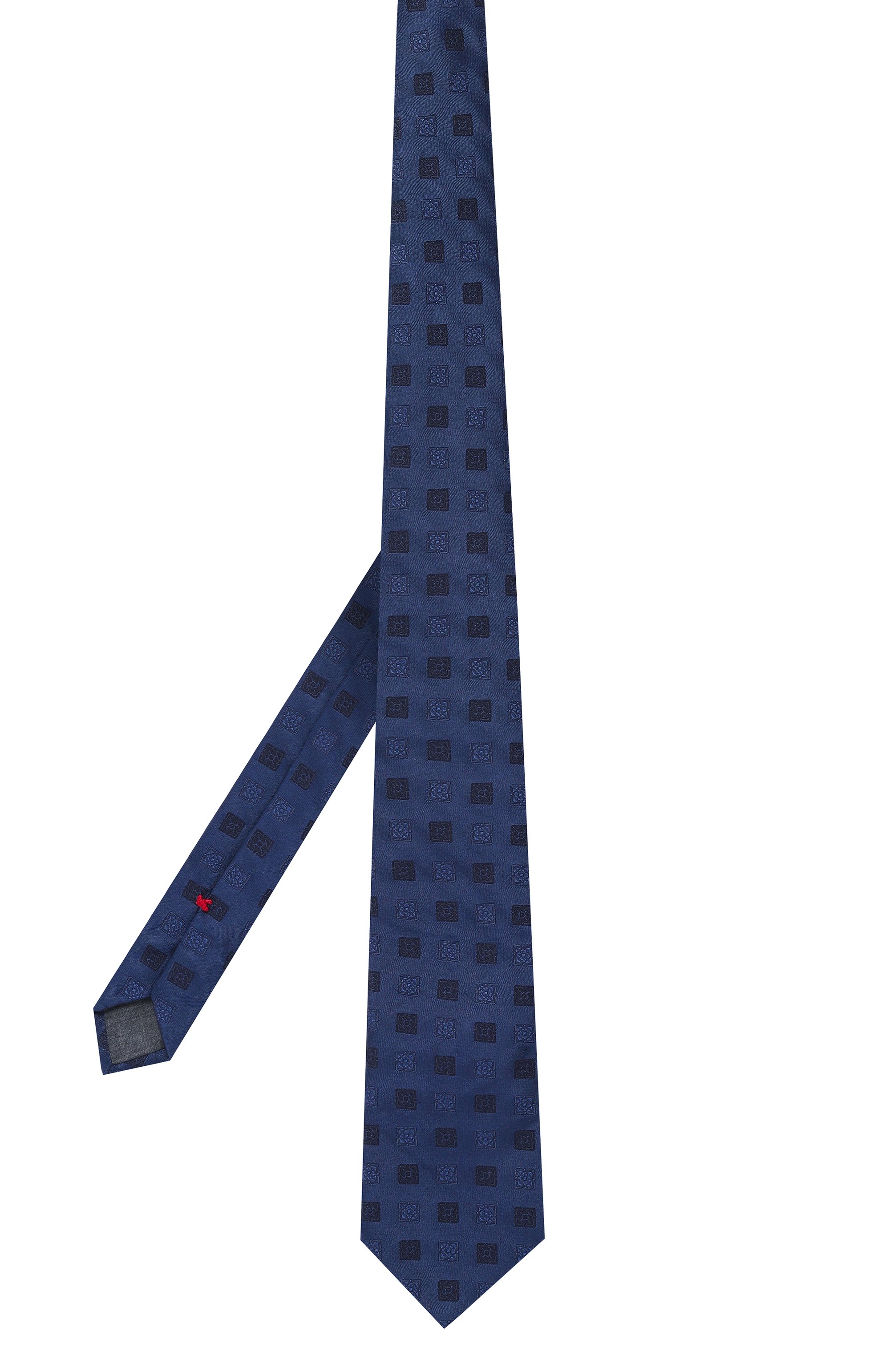 Шелковый галстук BRUNELLO CUCINELLI темно-синего цвета по цене 38000 руб., арт. MX8600018, фото 3 Шелковый галстук BRUNELLO CUCINELLI, арт. MX8600018, фото 3