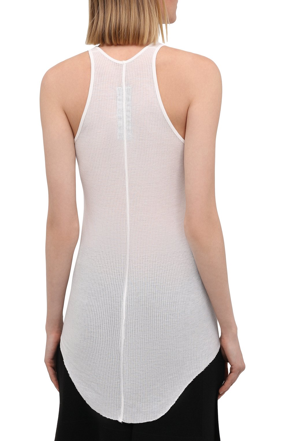Майка из вискозы и шелка RICK OWENS, арт. RP21S3101/RC, фото 4