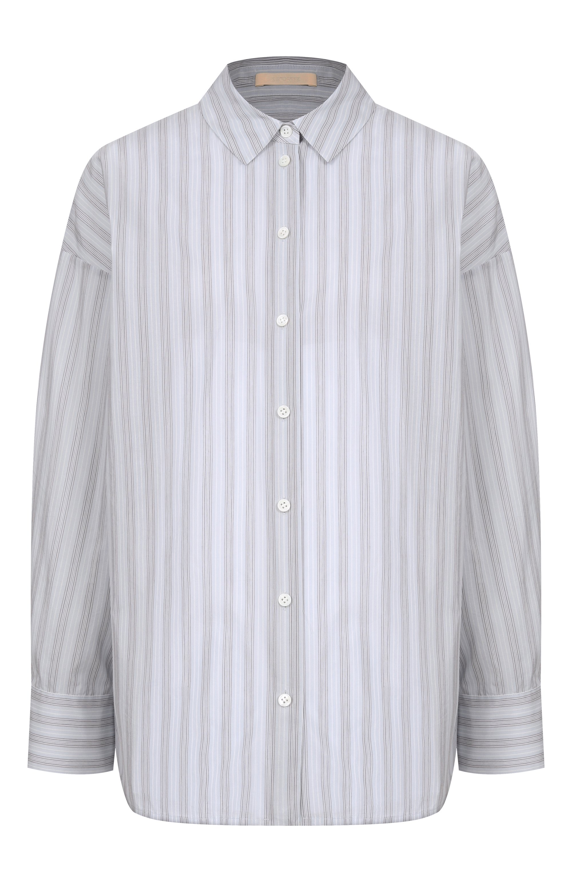 Рубашка из хлопка и шелка 12 STOREEZ, арт. 136434, фото 1