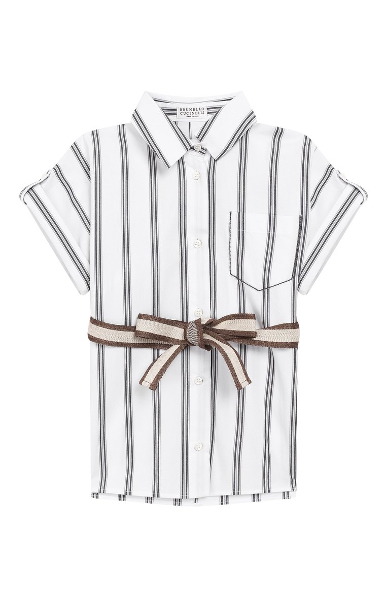 Хлопковая блузка BRUNELLO CUCINELLI, арт. BF769C825C, фото 1