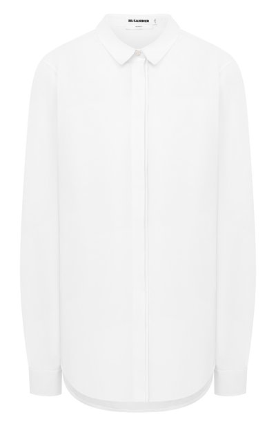 Женская хлопковая рубашка JIL SANDER, арт. JSX0600005-W0244300
