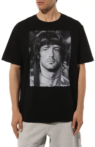 Хлопковая футболка BISIBIGLIO, арт. RAMB0 FACE, фото 3