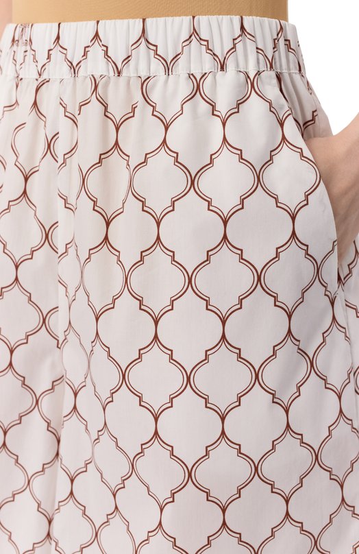 Хлопковые шорты Max Mara ULULATO 2516141029 Белый  ULULATO 2516141029 Фото 5