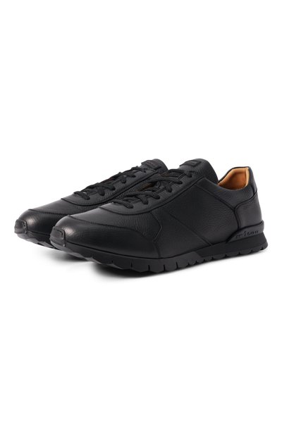 Мужские кожаные кроссовки KITON, арт. USSA114N00126_002
