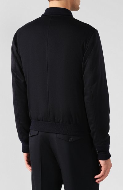 Кашемировый бомбер на пуговицах с воротником-стойкой DOLCE & GABBANA, арт. G9LK6Z/FU2AX/CYAC, фото 4