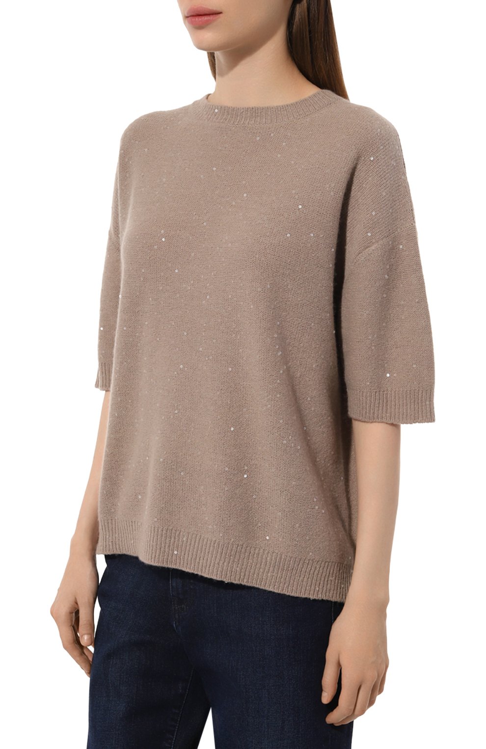 Пуловер из шерсти и шелка LORENA ANTONIAZZI, арт. I24129TM05C/2989, фото 3