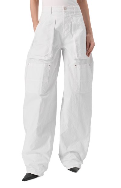 Хлопковые брюки-карго DSQUARED2 белого цвета по цене 63950 руб., арт. S80KA0049/D35106, фото 3 Хлопковые брюки-карго DSQUARED2, арт. S80KA0049/D35106, фото 3