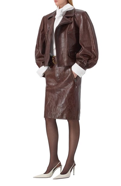 Кожаные туфли guermantes 95 SAINT LAURENT, арт. 870505/AAF29, фото 3