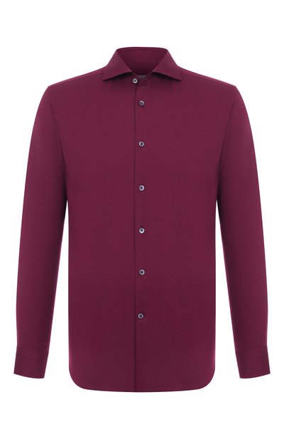 Мужская сорочка из хлопка и вискозы CORNELIANI, арт. 26P002-2611300