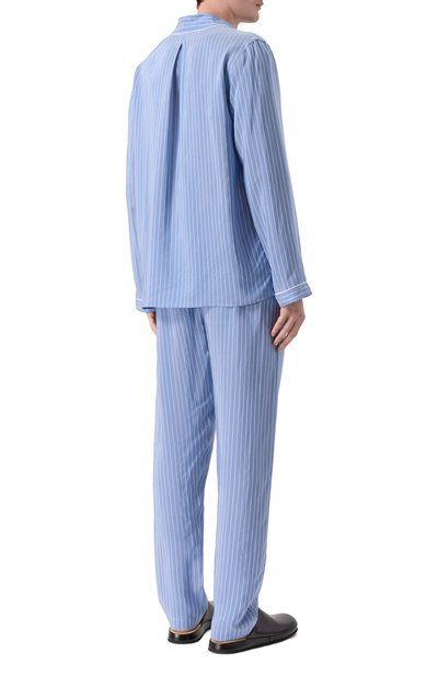 Пижама из вискозы и шелка ZIMMERLI голубого цвета по цене 59700 руб., арт. 5149-21000, фото 3 Пижама из вискозы и шелка ZIMMERLI, арт. 5149-21000, фото 3