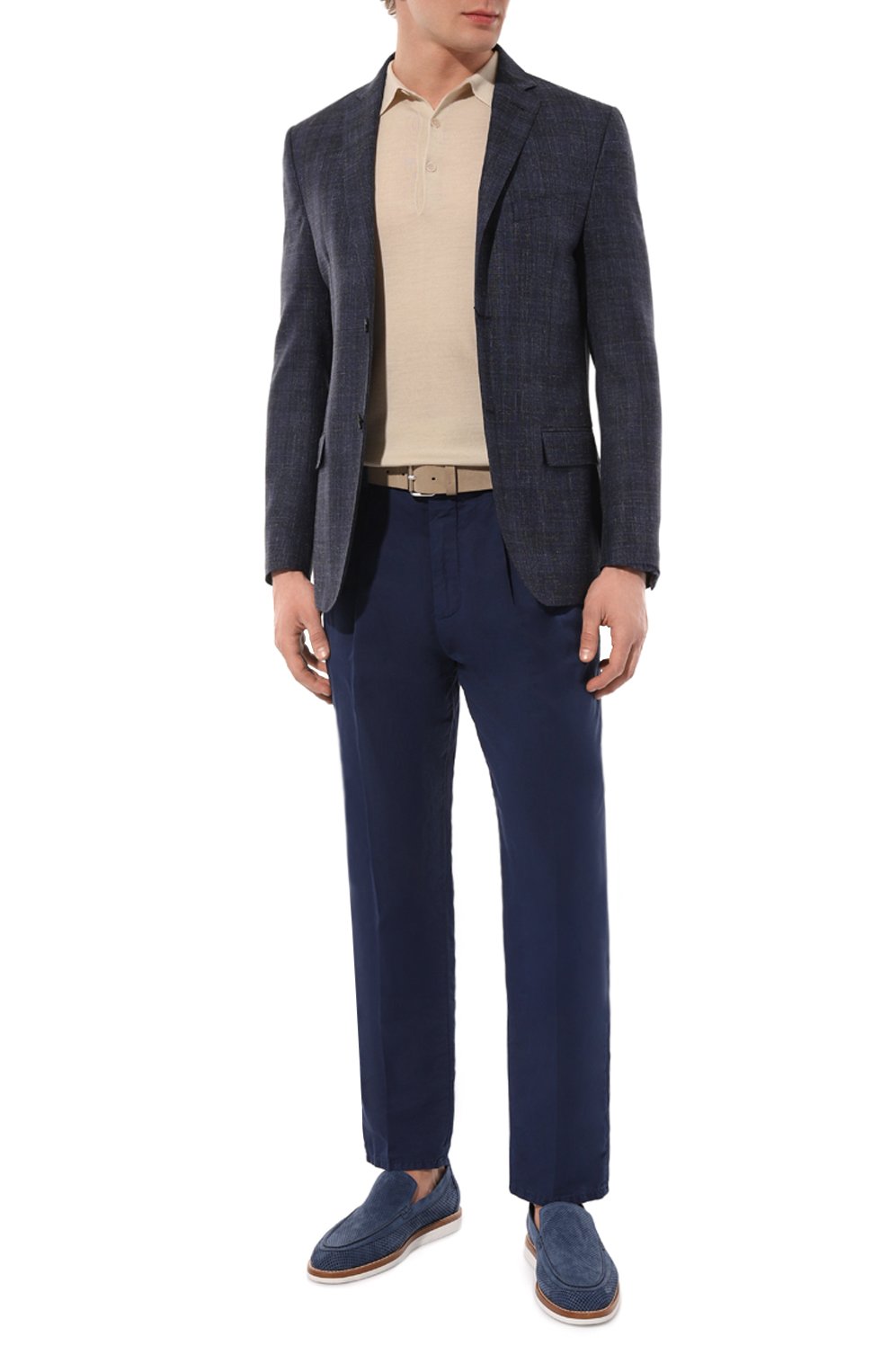 Брюки изо льна и хлопка BRUNELLO CUCINELLI, арт. M291DB2285, фото 2