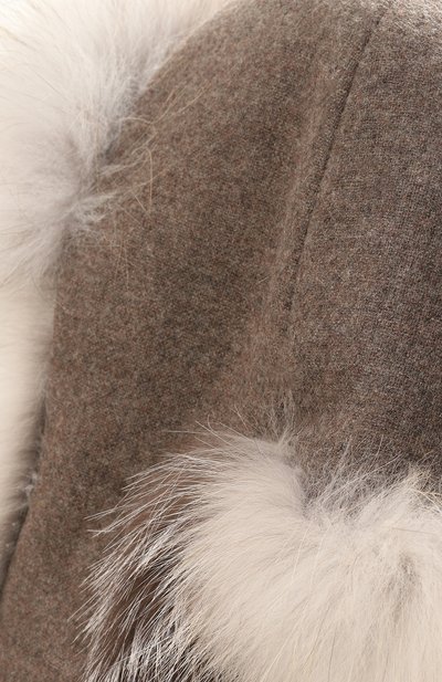 Кашемировая шапка-ушанка дарья с мехом лисы FURLAND, арт. 0194809610111600225, фото 3