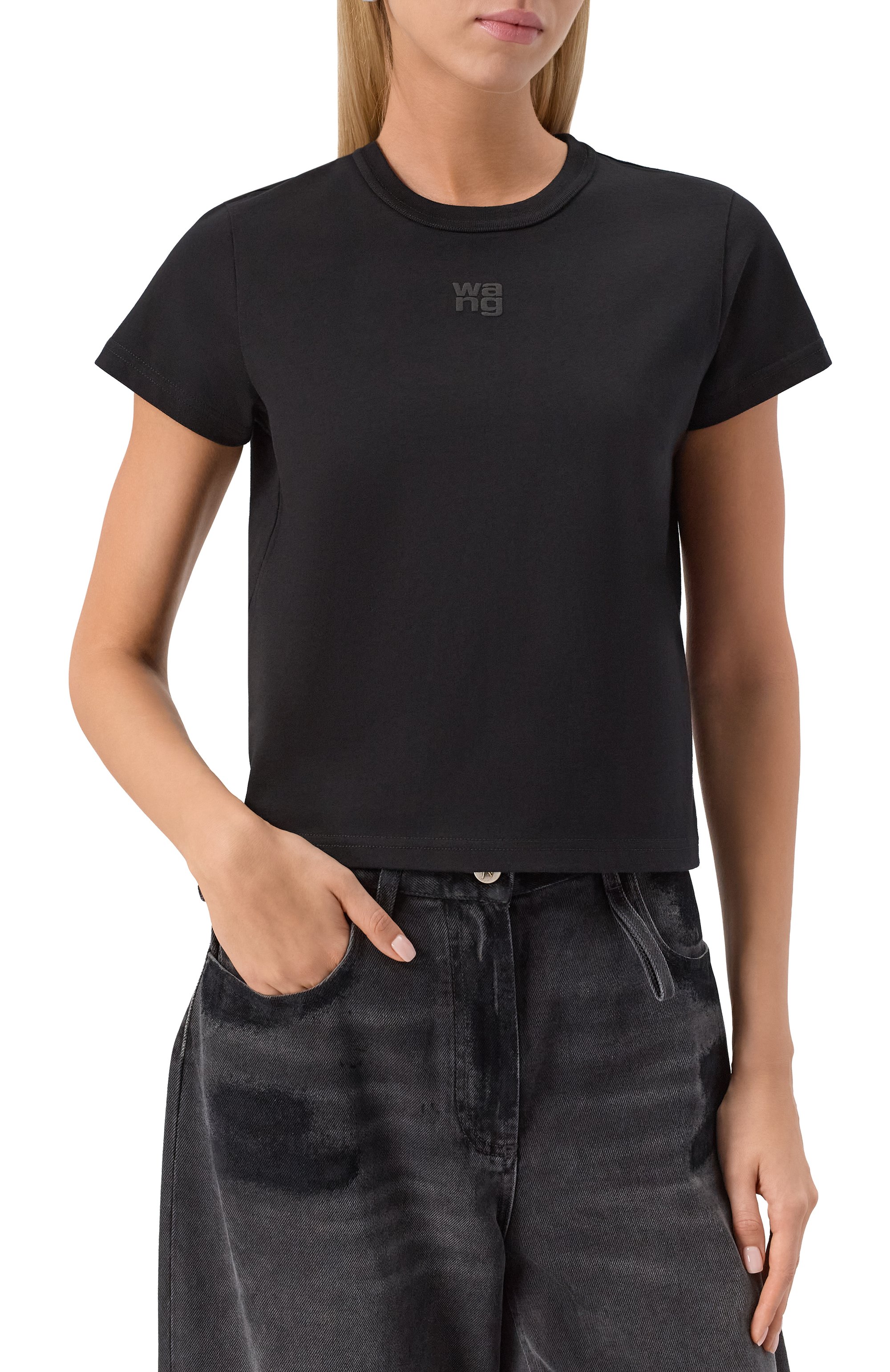 Хлопковая футболка ALEXANDERWANG.T, арт. 4CC3241521, фото 3