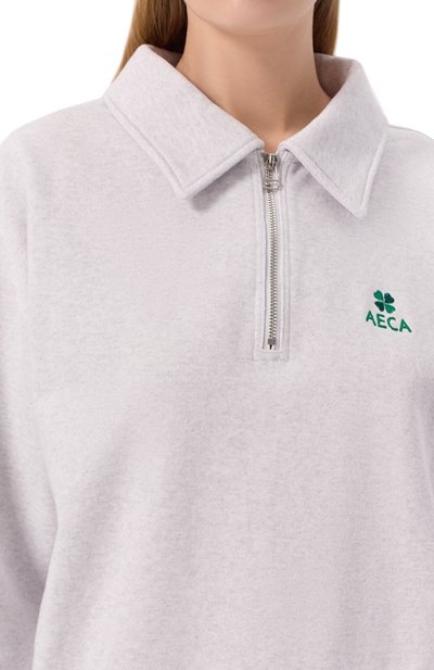 Хлопковый свитшот AECA WHITE, арт. AWCMFWBDTSSSO002C0.LIGHT GREY (M), фото 5