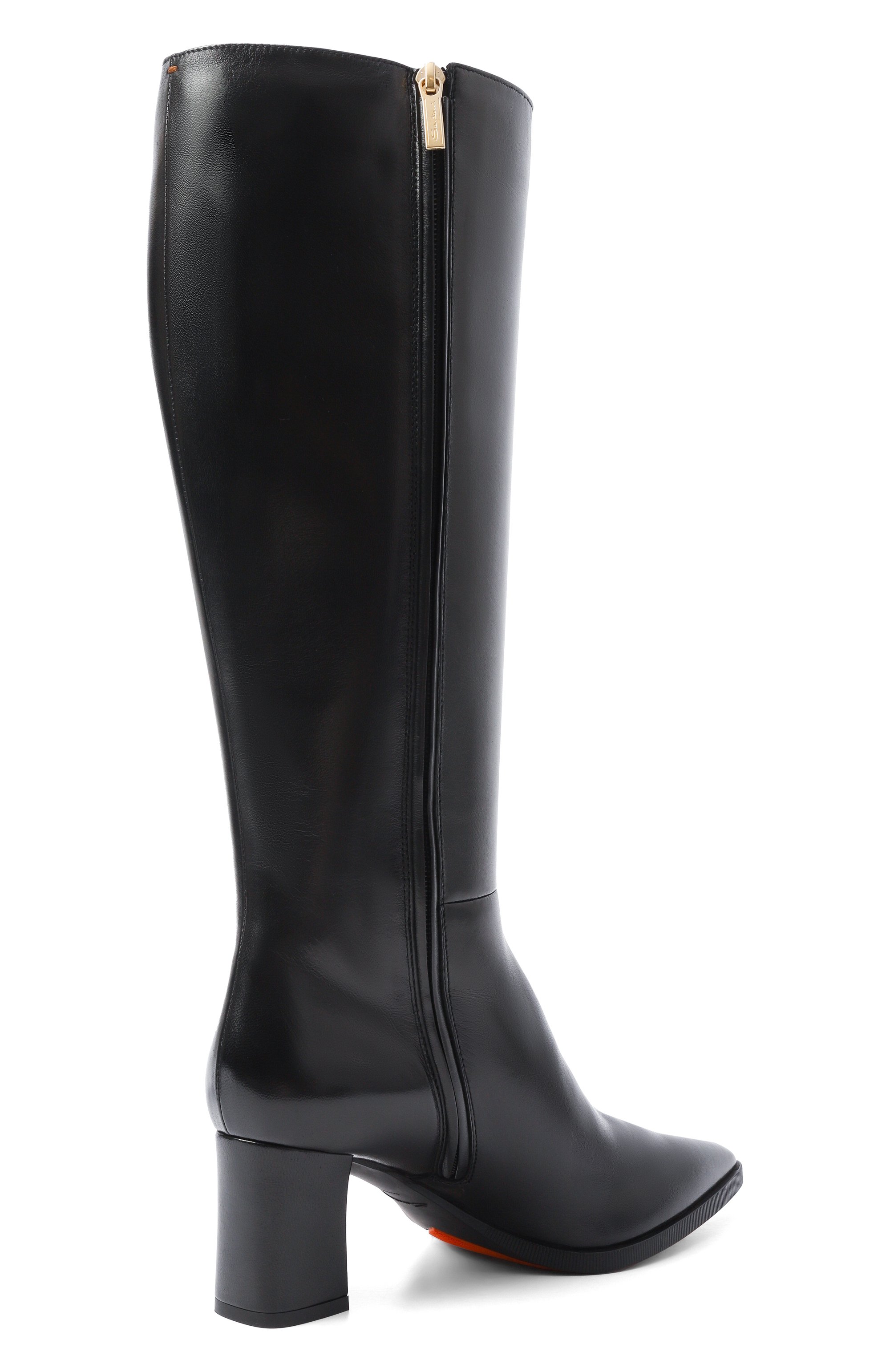 Кожаные сапоги SANTONI черного цвета по цене 162000 руб., арт. WSEG71881PC4HVGB, фото 5 Кожаные сапоги SANTONI, арт. WSEG71881PC4HVGB, фото 5