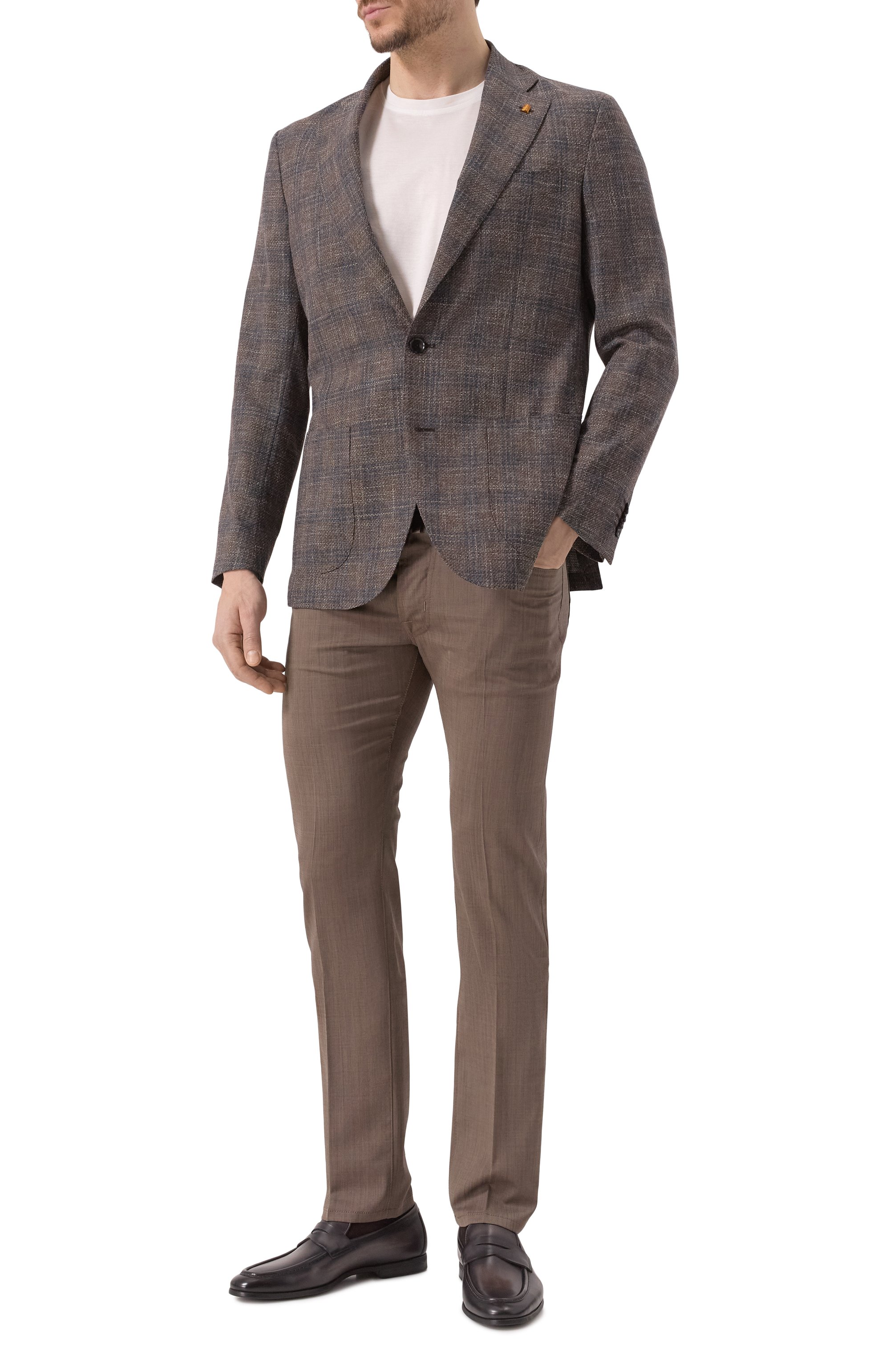 Пиджак из шерсти и хлопка SARTORIA LATORRE, арт. EF74/QH0050, фото 3