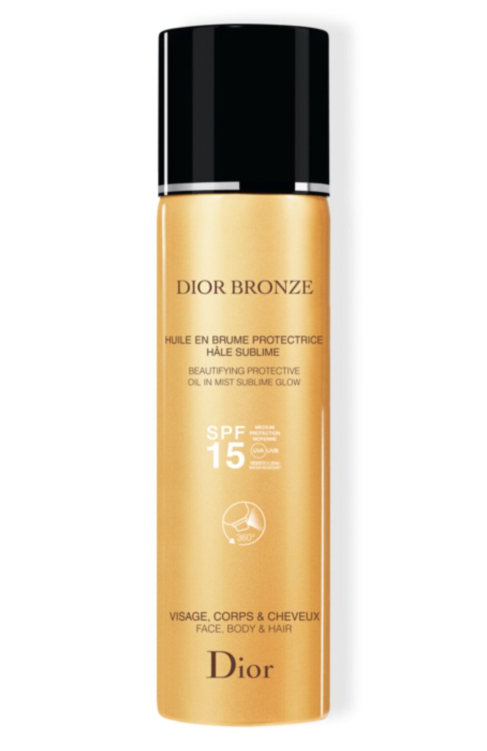 Солнцезащитное масло-спрей dior bronze spf15 (125ml) DIOR, арт. C099600074, фото 1