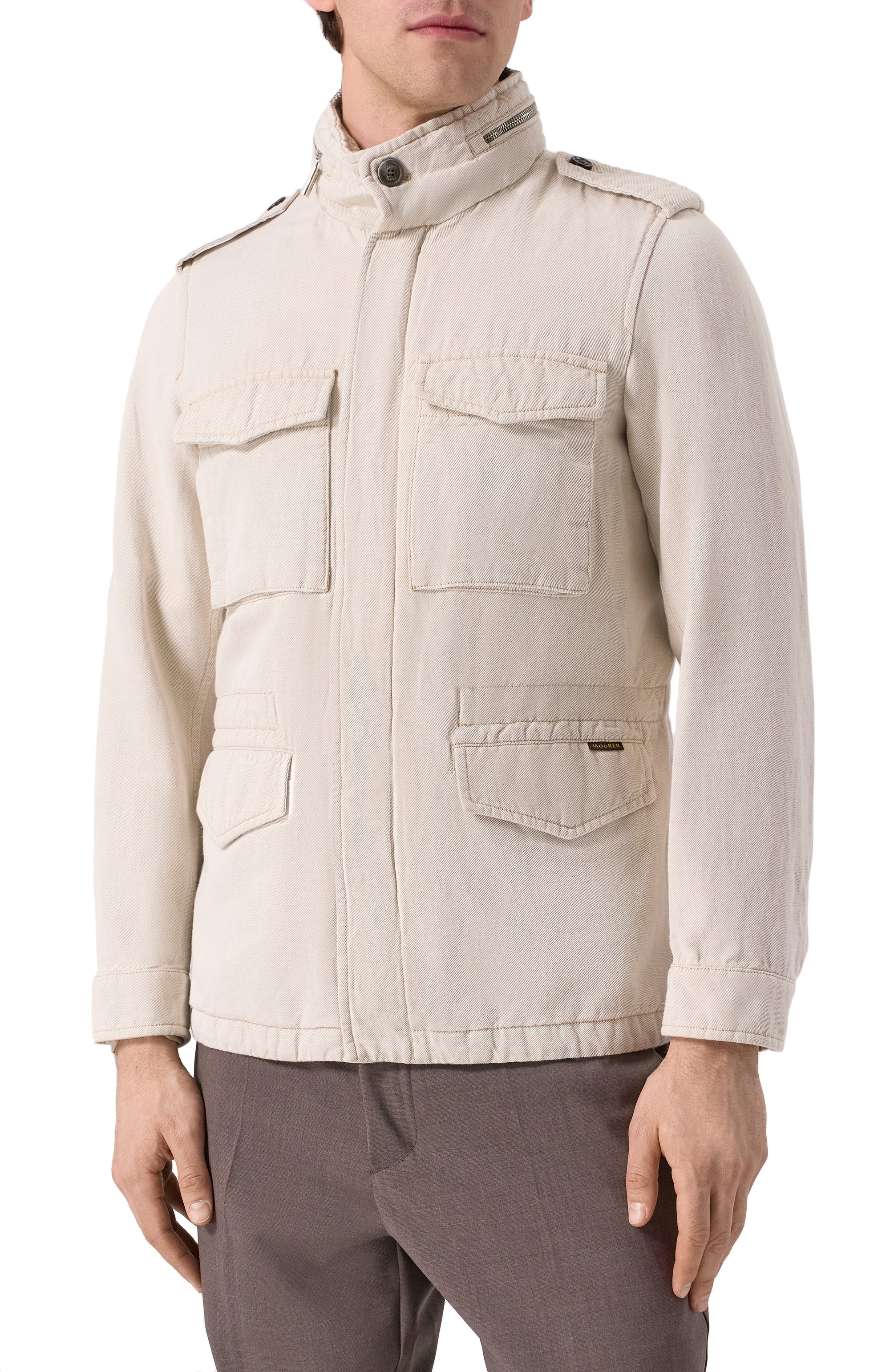 Куртка из хлопка и льна denver-25 MOORER, ар�т. DENVER-25, фото 3