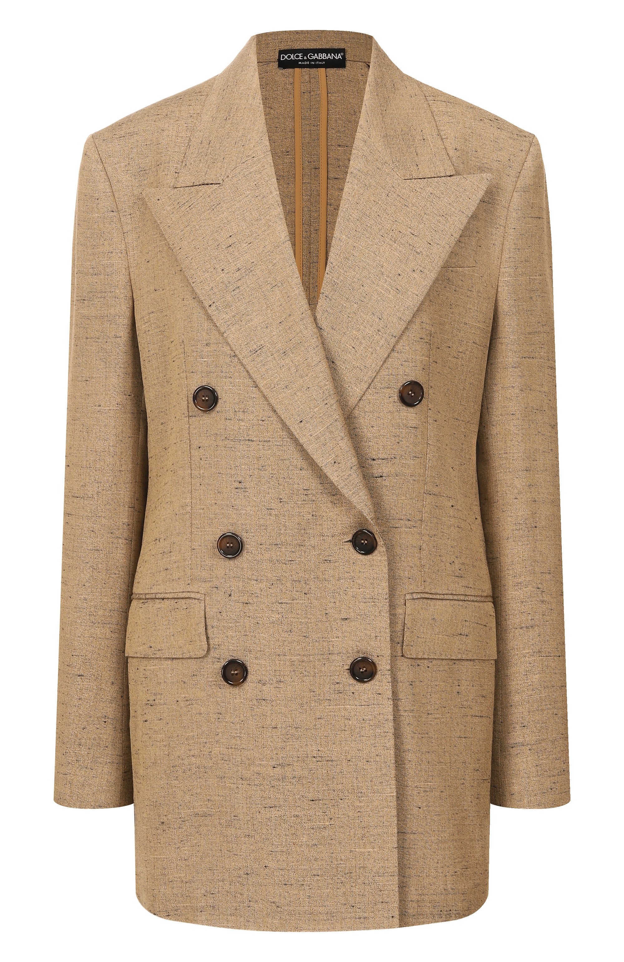 Жакет из вискозы и льна DOLCE & GABBANA, арт. F29YFT/HUMWC, фото 1