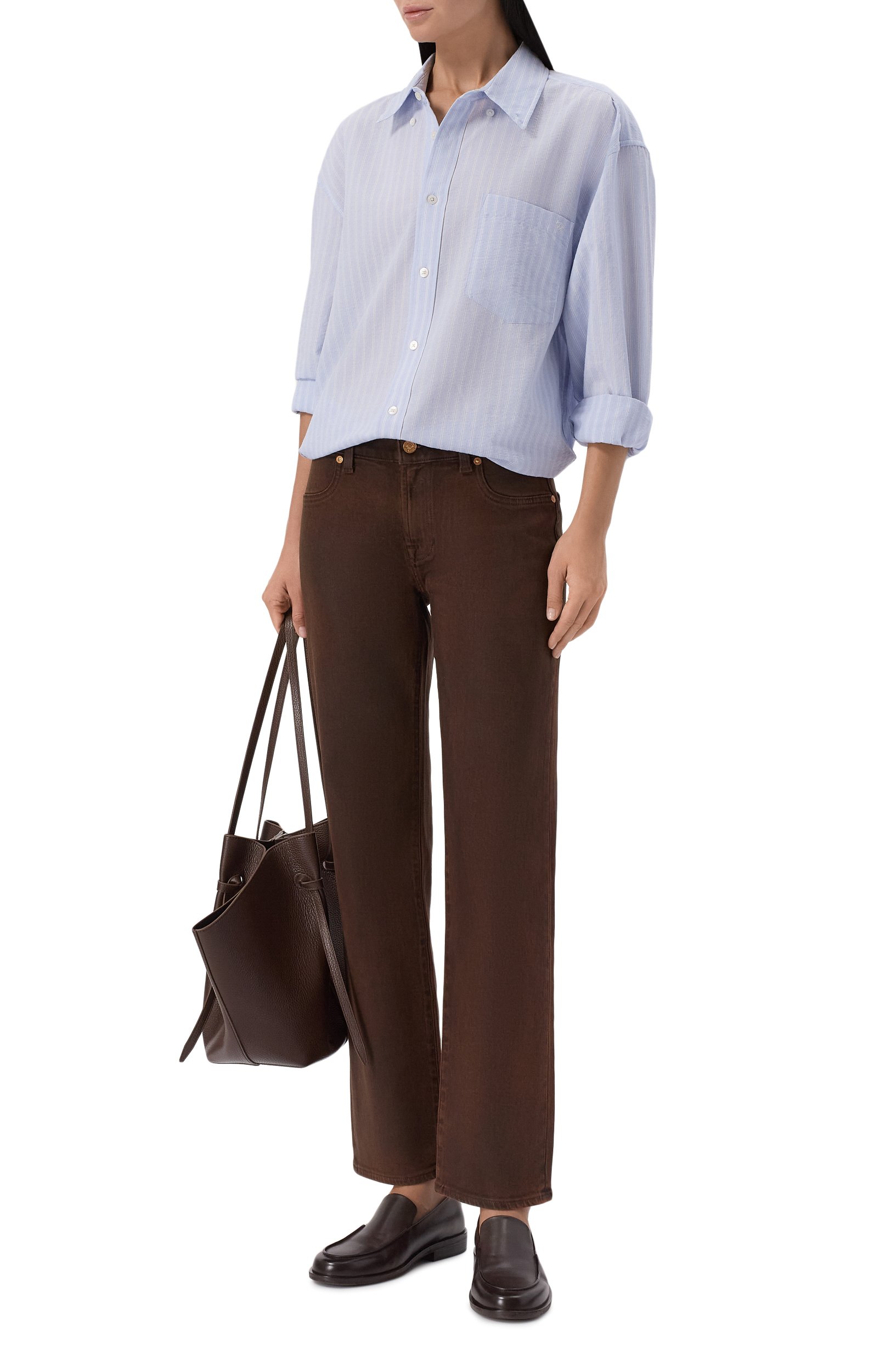 Джинсы 7 FOR ALL MANKIND коричневого цвета по цене 39450 руб., арт. 7UC90H42-3TC, фото 2 Джинсы 7 FOR ALL MANKIND, арт. 7UC90H42-3TC, фото 2