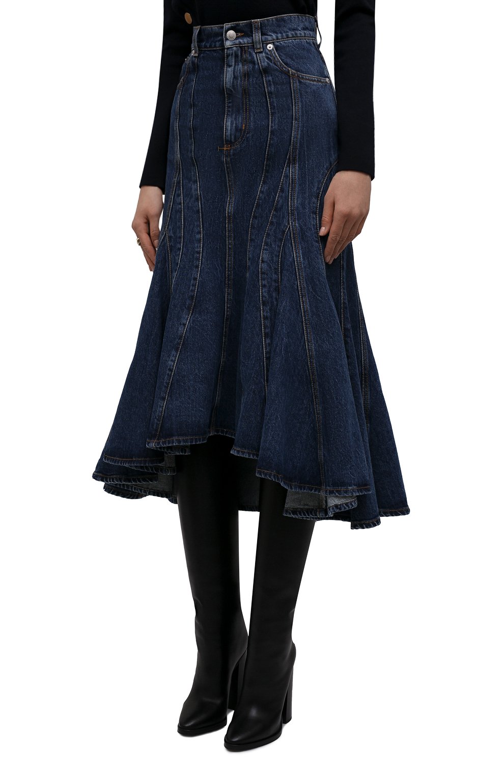 Джинсовая юбка ALEXANDER MCQUEEN, арт. 687394/QMABP, фото 3