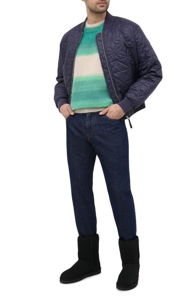 Замшевые сапоги classic short UGG, арт. 5800_BLK, фото 2