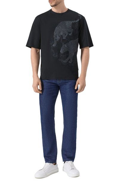 Мужская хлопковая футболка STEFANO RICCI, арт. MNH5204430/LUXT