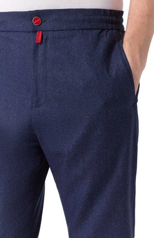 Шерстяные брюки Kiton UPLACRK0171H01 Синий  UPLACRK0171H01 Фото 5