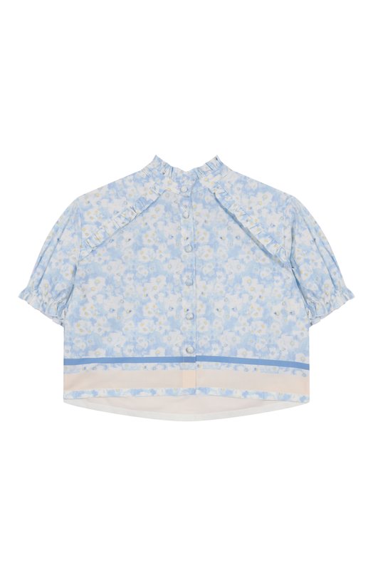 

Хлопковая блузка Philosophy di Lorenzo Serafini Kids, Голубой