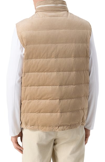 Пуховый жилет из вельвета BRUNELLO CUCINELLI, арт. ML4631714, фото 4