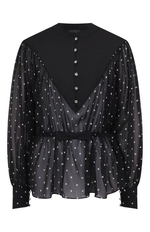 Шелковая блузка Giambattista Valli 25FWPVTE1149/53PRI Чёрный 25FWPVTE1149/53PRI