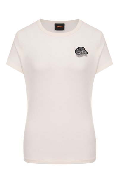 Женская хлопковая футболка BOSS ORANGE, арт. 50545287