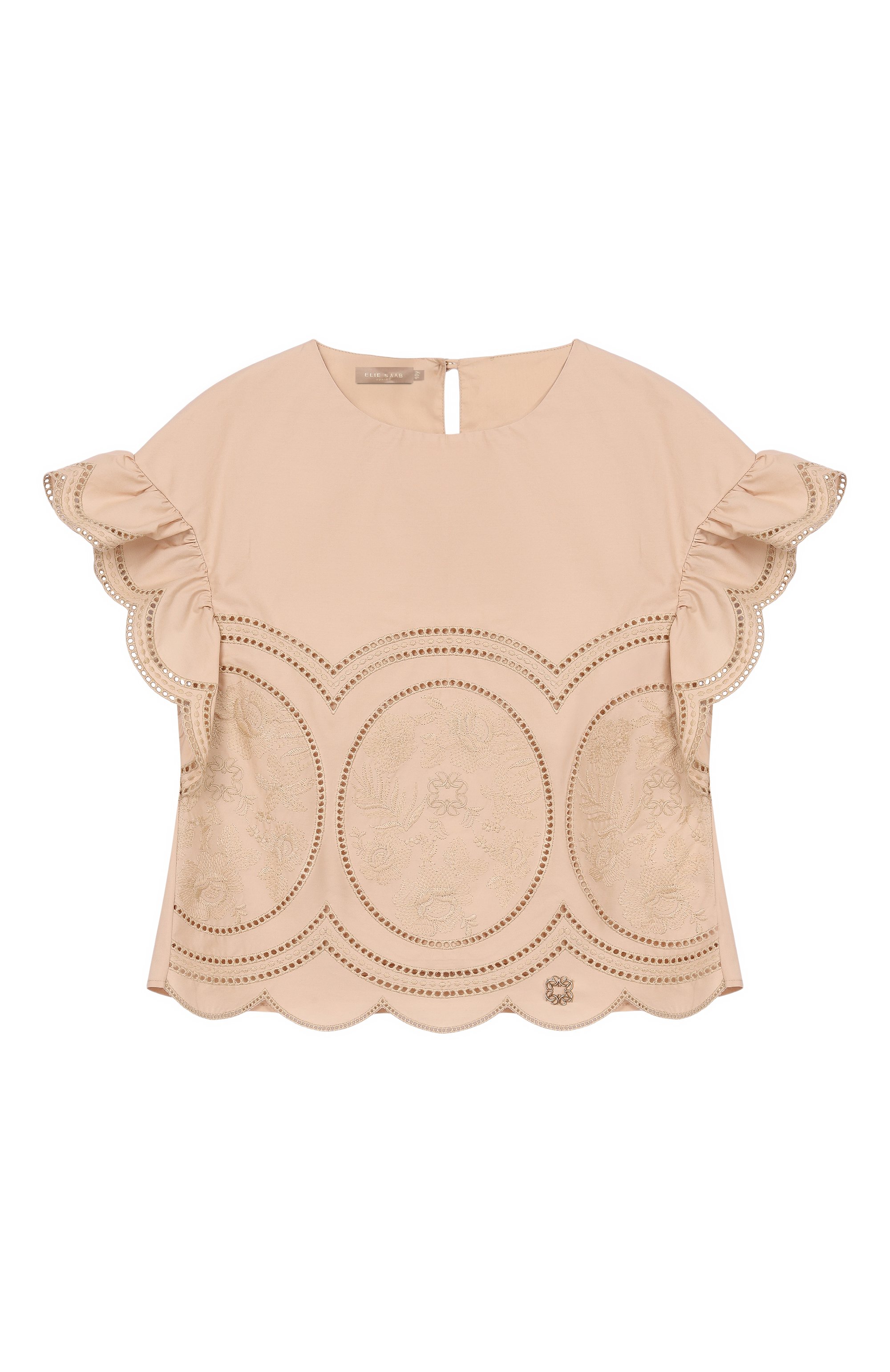 Хлопковый топ ELIE SAAB JUNIOR, арт. EFTP028 V1/TS0724 RIC05_001, фото 1