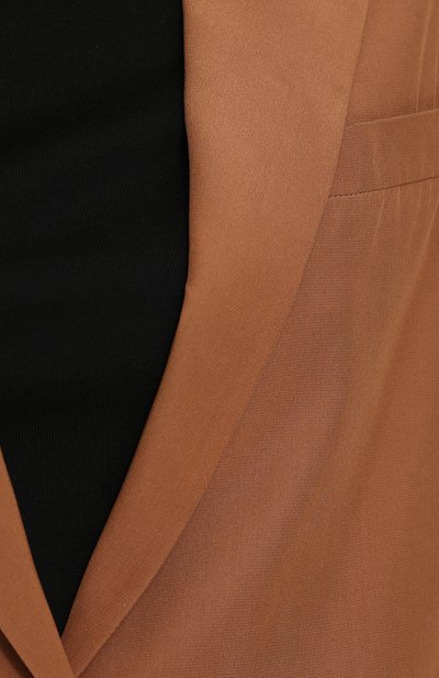 Однотонный шелковый жакет прямого кроя BOTTEGA VENETA, арт. 513216/VEPH0, фото 5