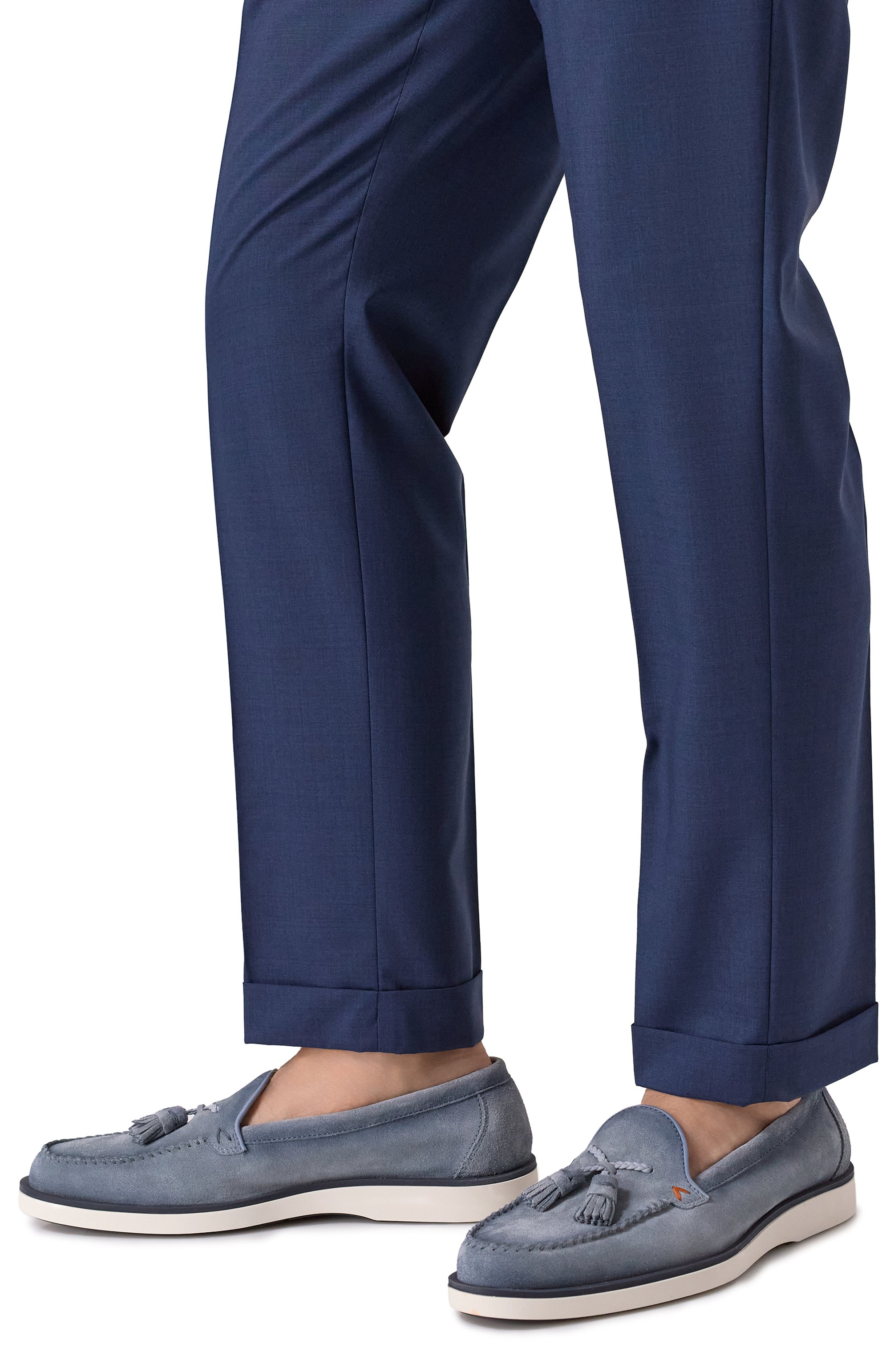 Замшевые лоферы detroit SANTONI, арт. MGDG19037PABSRVR, фото 3