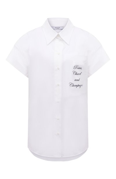 Женская хлопковая рубашка SEVEN LAB, арт. BKT RCC-019 white