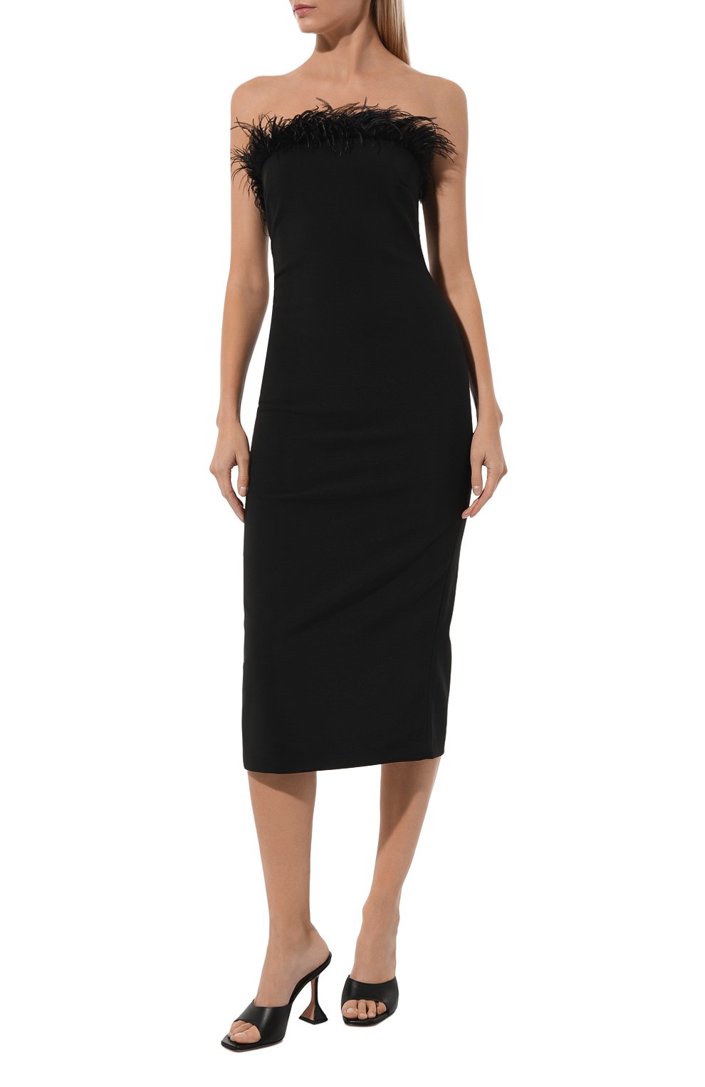 Платье с отделкой перьями PATRIZIA PEPE, арт. 8A1202_A6F5, фото 2